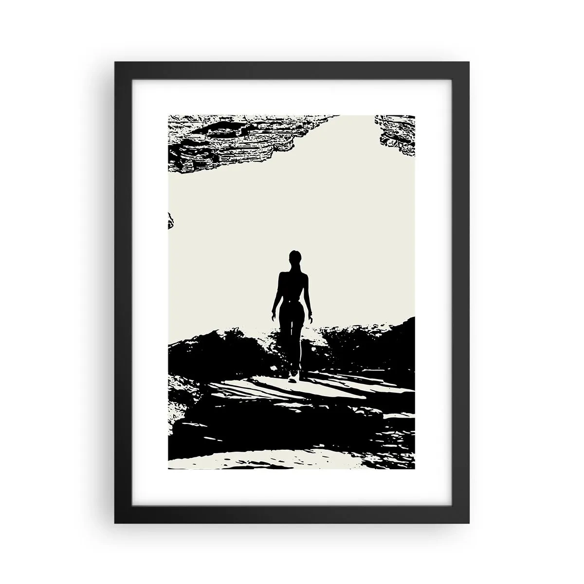 Affiche dans un cadre noir - Poster - Nouveau look - 30x40 cm