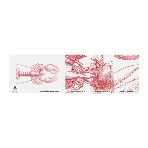 Échantillon de Papier Peint Autocollant Deluxe Sticker - Un homard digne d'Homère - Homard, Fruit de mer, Fruits de mer - 100x30 cm