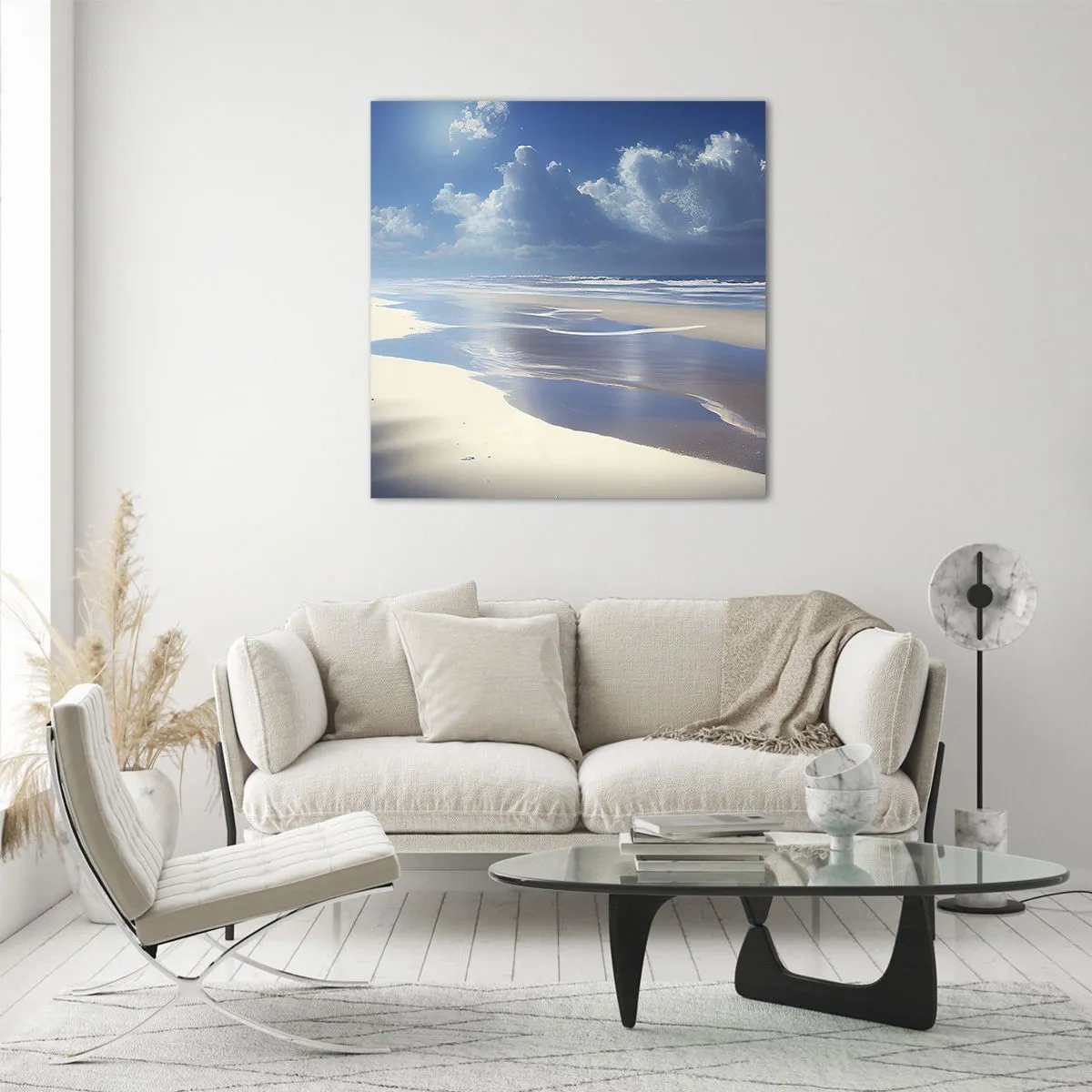 Impression sur verre - Image sur verre - Des vacances paradisiaques - 30x30 cm