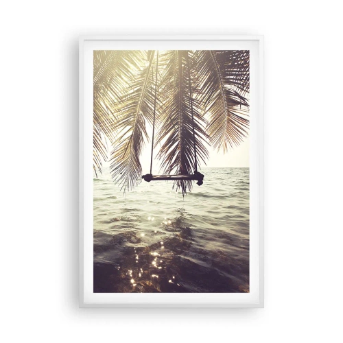 Affiche dans un cadre blanc - Poster - Vous pouvez vous balancer dans les nuages à volonté - 61x91 cm