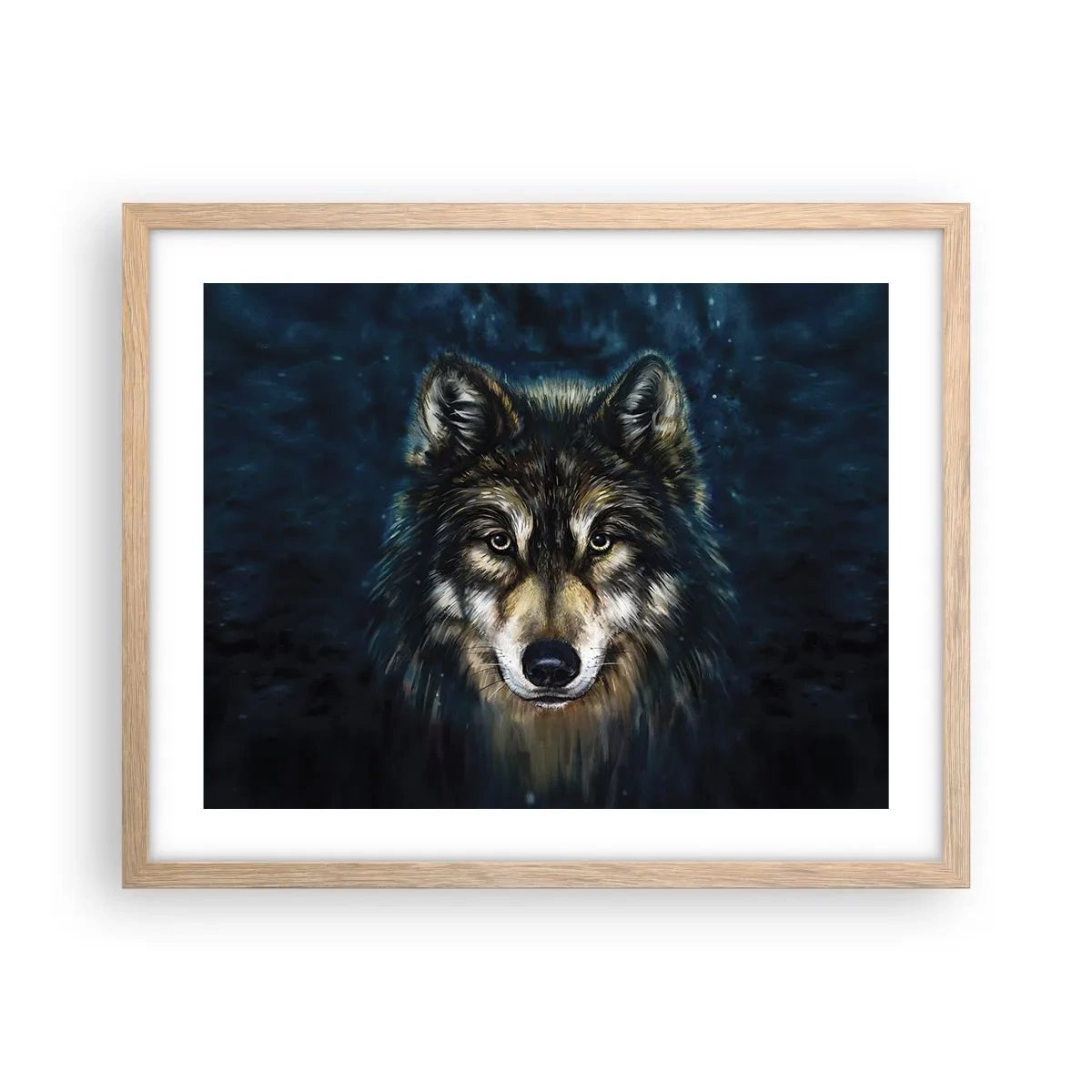 Affiche dans un chêne clair - Poster - Alpha? Et oméga - 50x40 cm