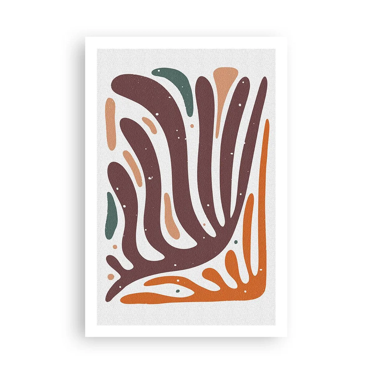 Affiche - Poster - Composition organique rayonnante - 61x91 cm