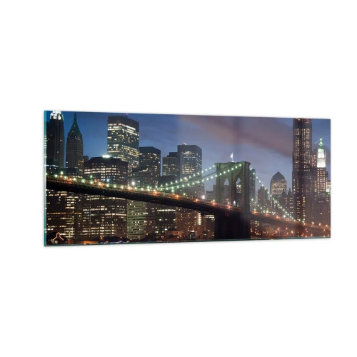 Impression sur verre - Image sur verre - Nuit rougeoyante - 100x40 cm