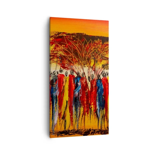 Impression sur toile - Image sur toile - Là-bas, là-bas, ils vont là-bas - 55x100 cm