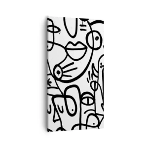 Impression sur toile - Image sur toile - Visages et mirages - 55x100 cm