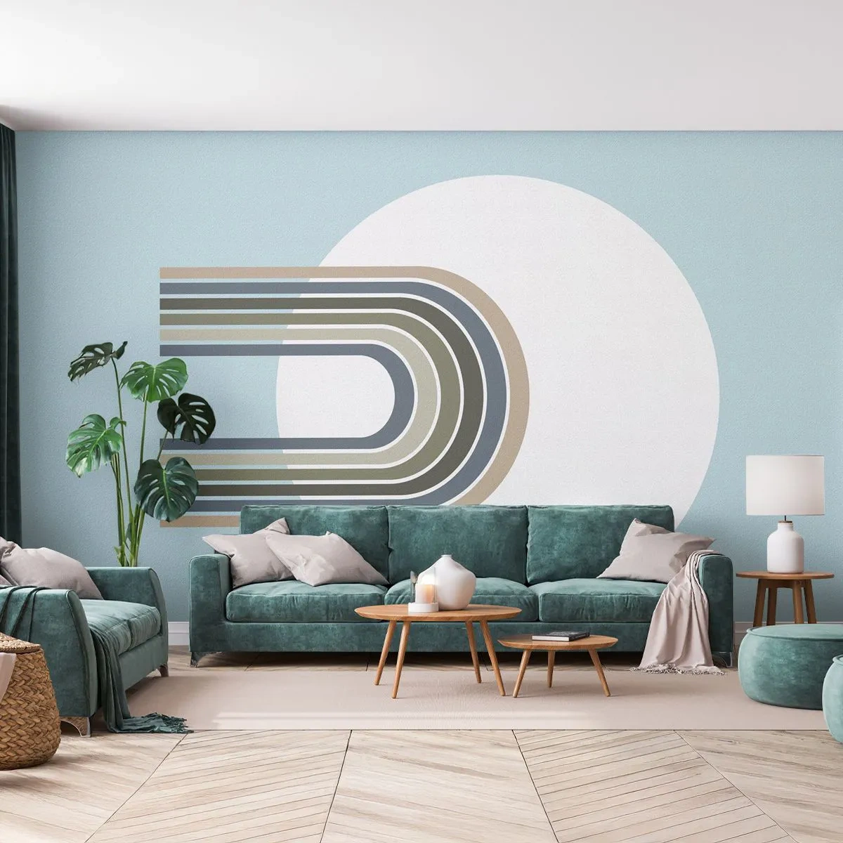 Papier Peint Autocollant Deluxe Sticker - Attraction irrésistible - Abstraction, Graphique, Morceau - 250x175 cm