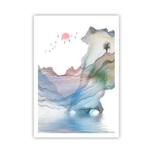 Affiche - Poster - Vers les montagnes de cristal - 70x100 cm