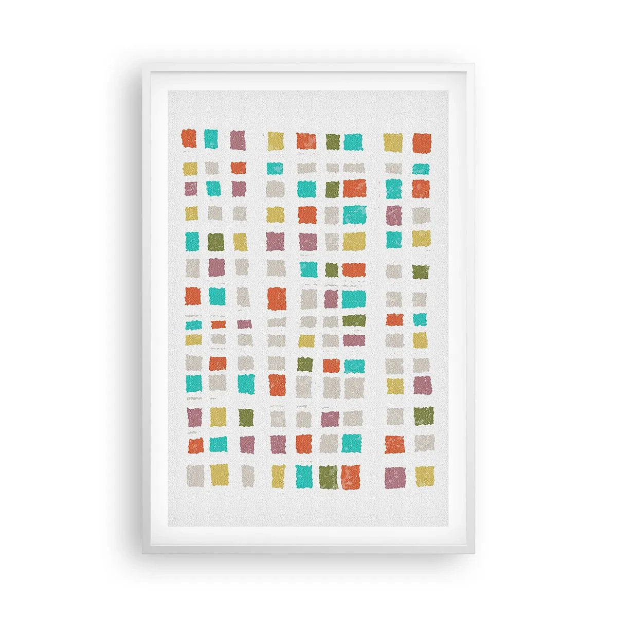 Affiche dans un cadre blanc - Poster - Jeu inconnu - 61x91 cm