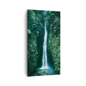 Impression sur toile - Image sur toile - Fontaine tropicale - 55x100 cm