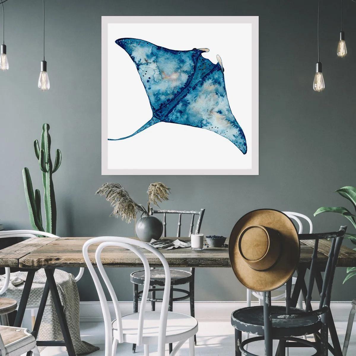 Affiche - Poster - La vie en bleu - 30x30 cm