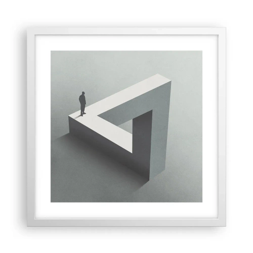 Affiche dans un cadre blanc - Poster - Mais c'est possible - 40x40 cm