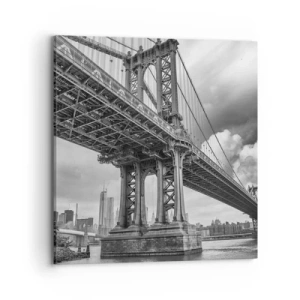 Impression sur toile - Image sur toile - Au coeur de la ville - 70x70 cm