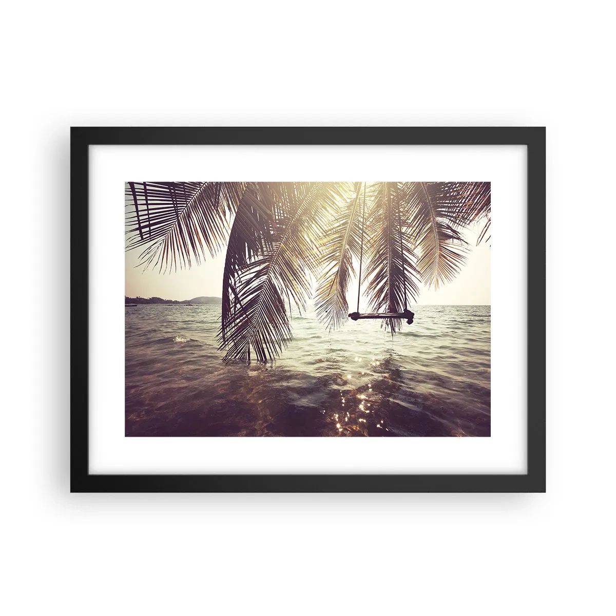 Affiche dans un cadre noir - Poster - Vous pouvez vous balancer dans les nuages à volonté - 40x30 cm