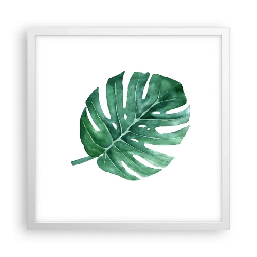 Affiche dans un cadre blanc - Poster - Concept vert - 40x40 cm