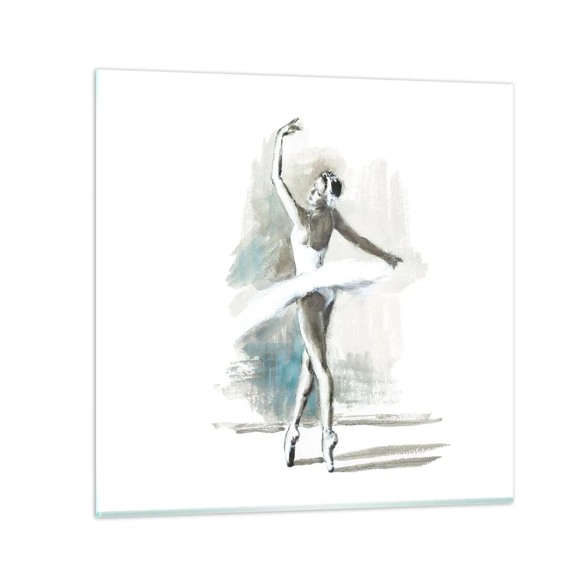 Impression sur verre - Image sur verre - Enchantement du cygne - 60x60 cm