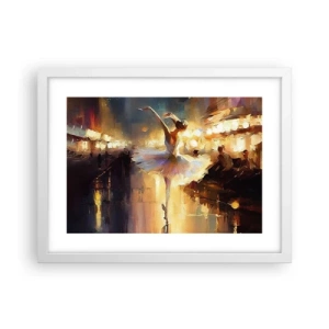 Affiche dans un cadre blanc - Poster - Miracle dans la rue - 40x30 cm