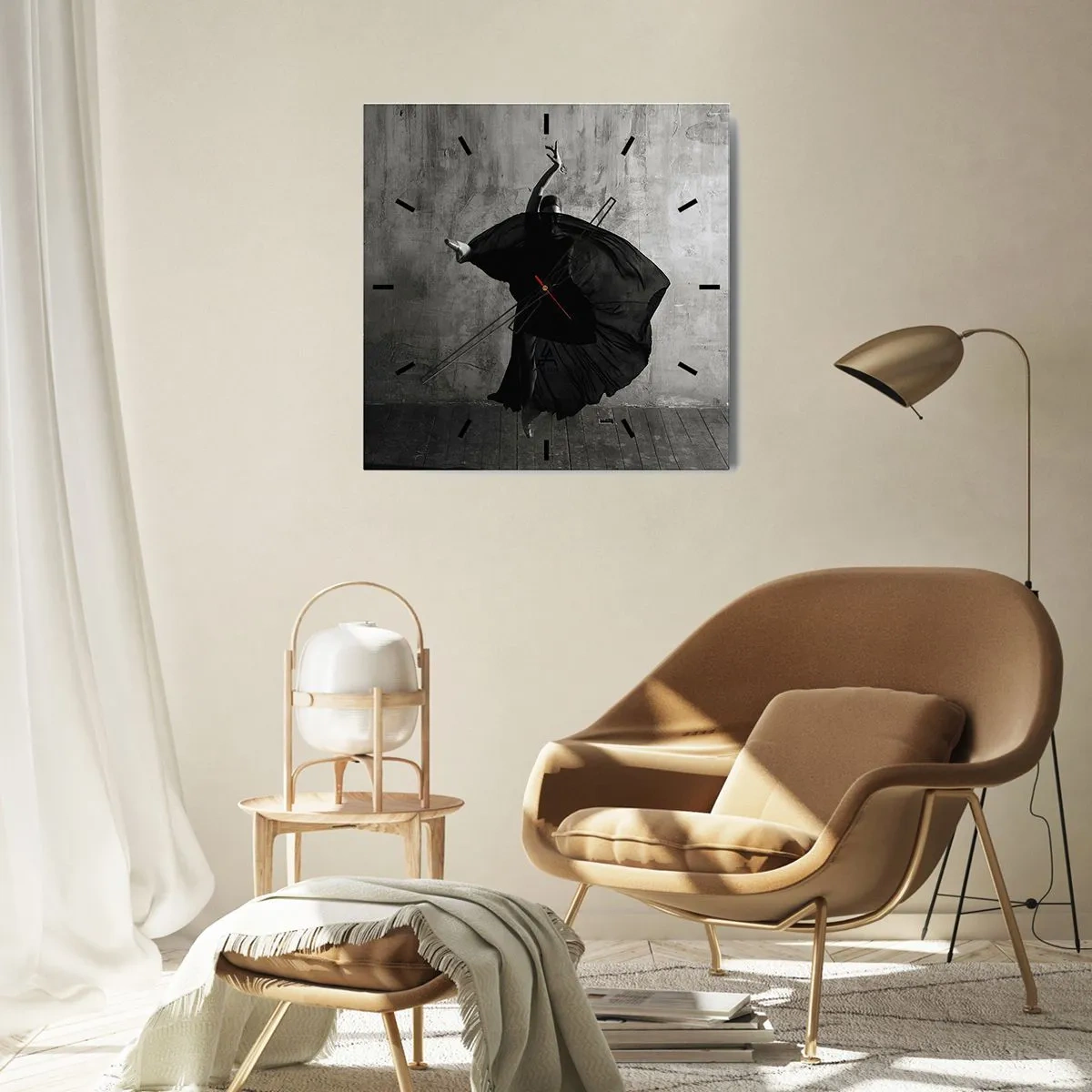 Horloge murale - Pendule murale - Pas plein de passion - 30x30 cm