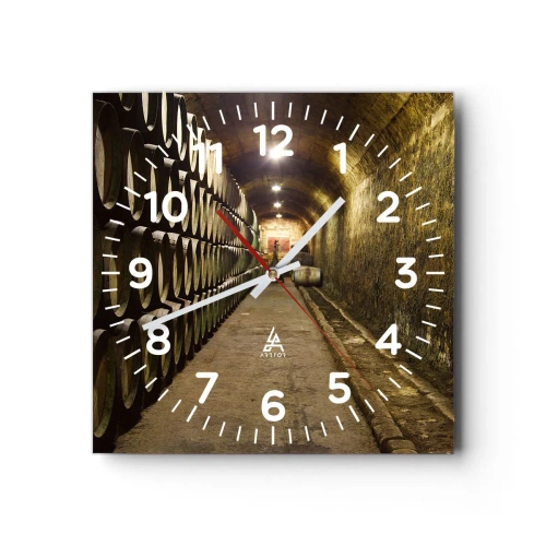 Horloge murale - Pendule murale - Qu'il est bon de s'allonger - 40x40 cm