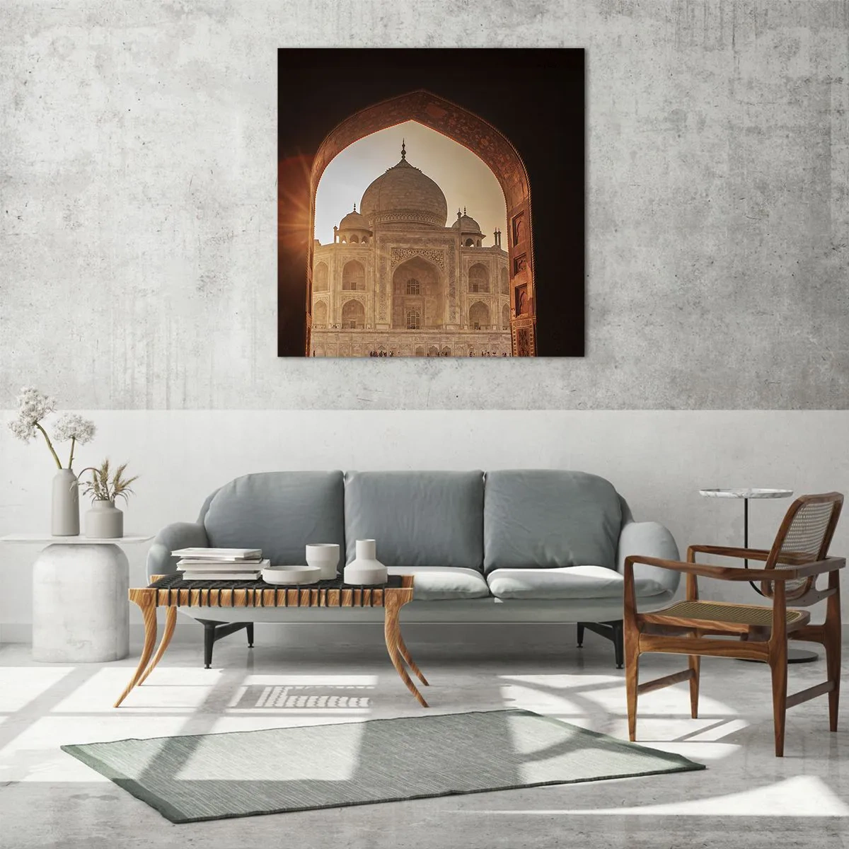 Impression sur verre - Image sur verre - Un monument à l'amour surnaturel - 60x60 cm