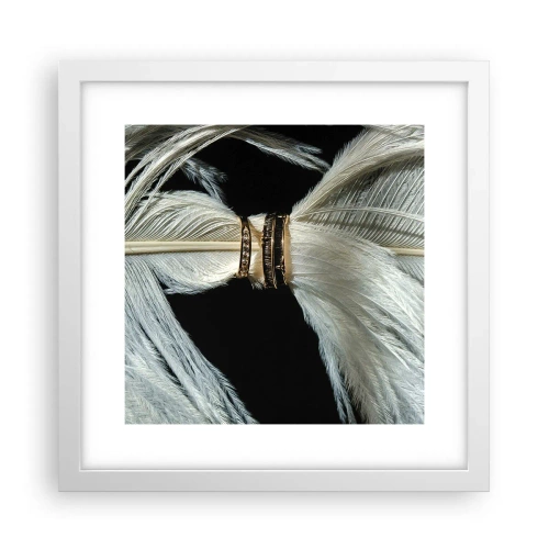 Affiche dans un cadre blanc - Poster - ... et je ne te laisserai pas ... - 30x30 cm