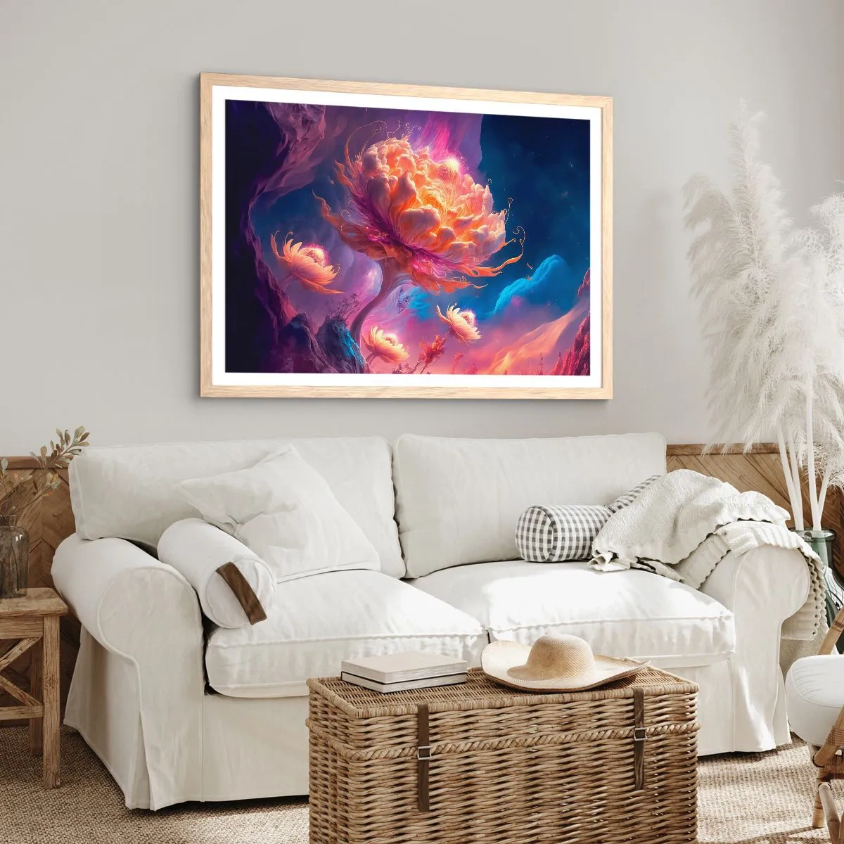 Affiche dans un chêne clair - Poster - Un autre monde - 91x61 cm