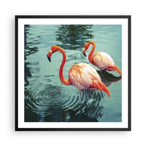 Affiche dans un cadre noir - Poster - Nous sommes à la mode maintenant - 60x60 cm