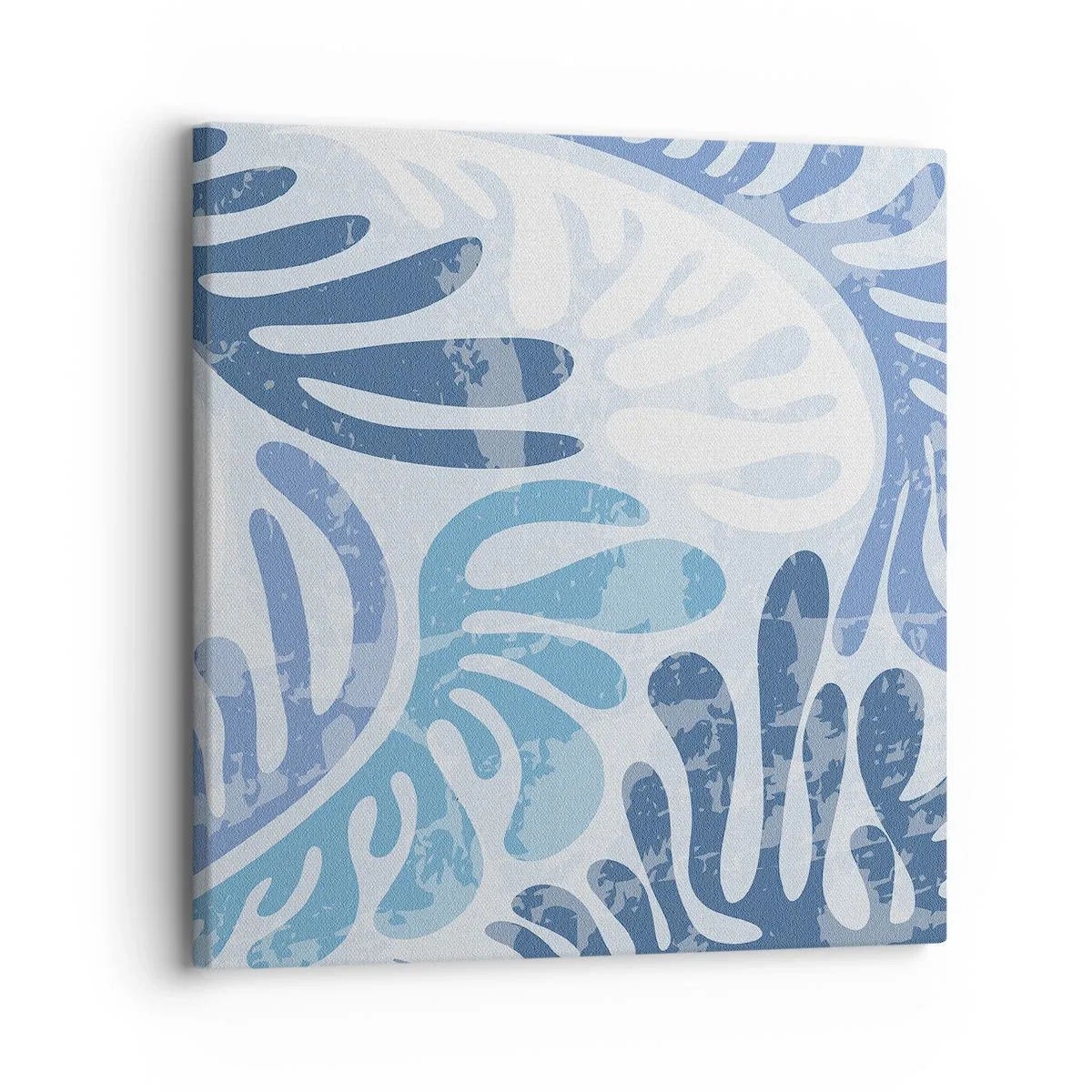 Impression sur toile - Image sur toile - Fougères bleues - 30x30 cm