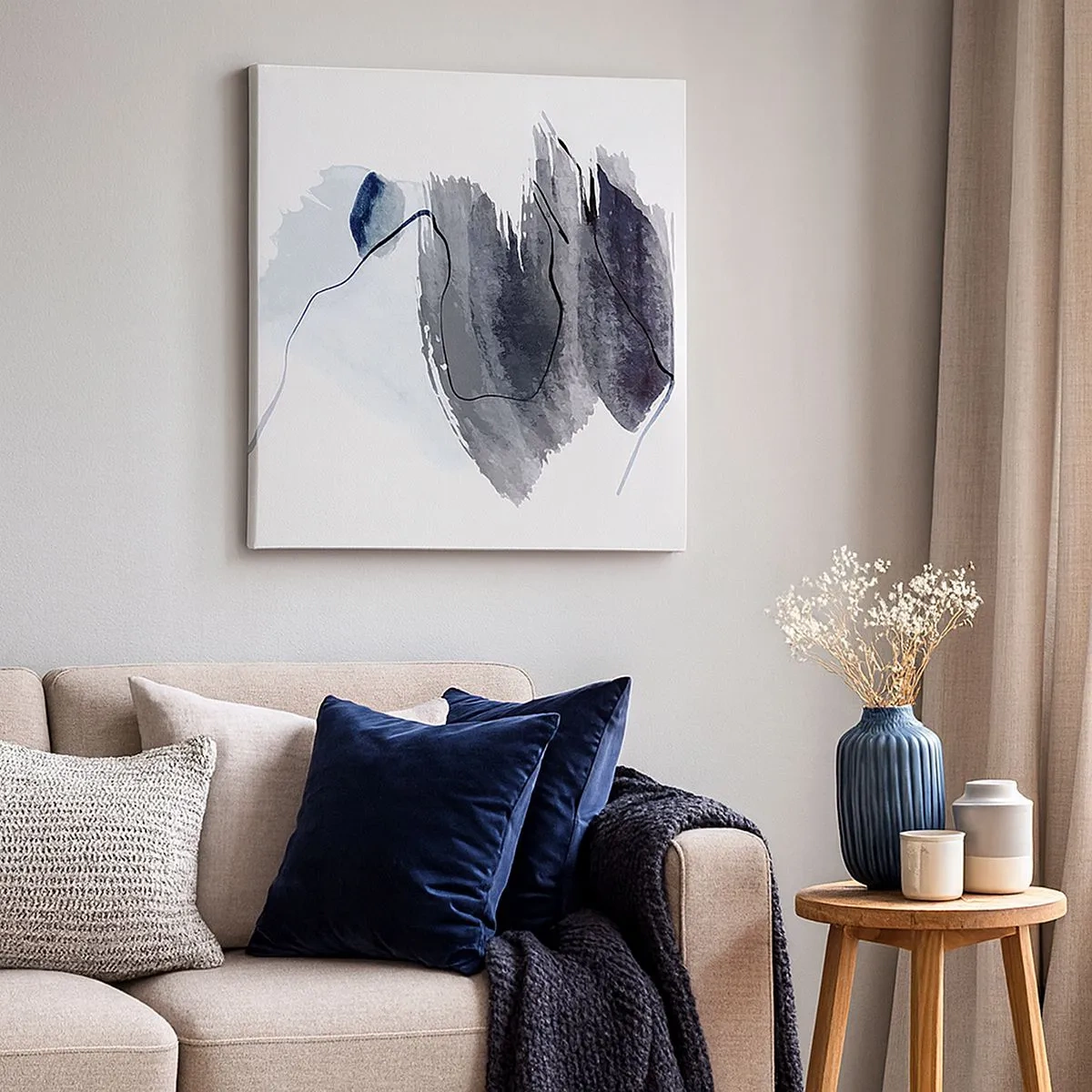 Impression sur toile - Image sur toile - Intensité et mouvement - 30x30 cm