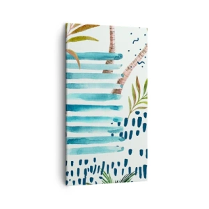 Impression sur toile - Image sur toile - Des vacances sous les palmiers - 45x80 cm