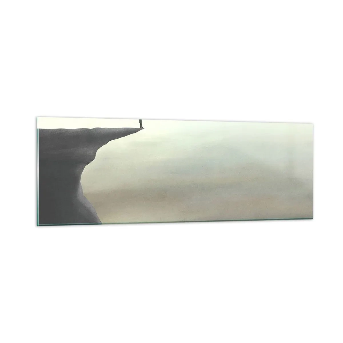 Impression sur verre - Image sur verre - Tout en haut, bien entendu! - 90x30 cm