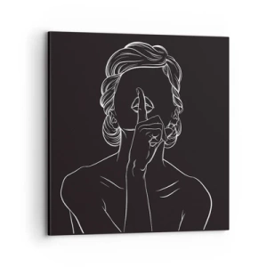 Impression sur toile - Image sur toile - La beauté s'épanouit en silence - 70x70 cm