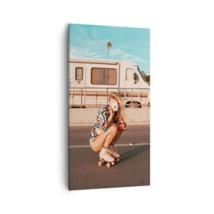 Impression sur toile - Image sur toile - Souriez s'il-vous-plait! - 55x100 cm