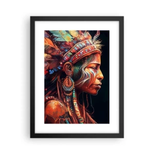 Affiche dans un cadre noir - Poster - Rituel magique - 30x40 cm