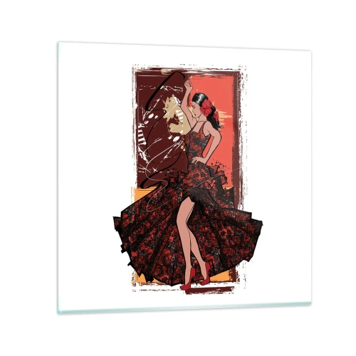 Impression sur verre - Image sur verre - Au rythme du cœur - 70x70 cm