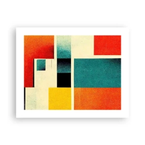 Affiche - Poster - Abstraction géométrique – bonne énergie - 50x40 cm