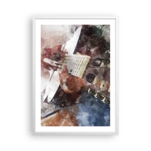 Affiche dans un cadre blanc - Poster - Et qu'en pensez-vous ? - 50x70 cm