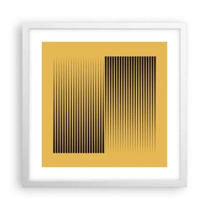 Affiche dans un cadre blanc - Poster - Cadre opposé - 40x40 cm