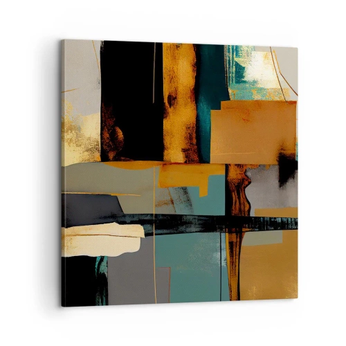 Impression sur toile - Image sur toile - Abstraction – lumière et ombre - 60x60 cm