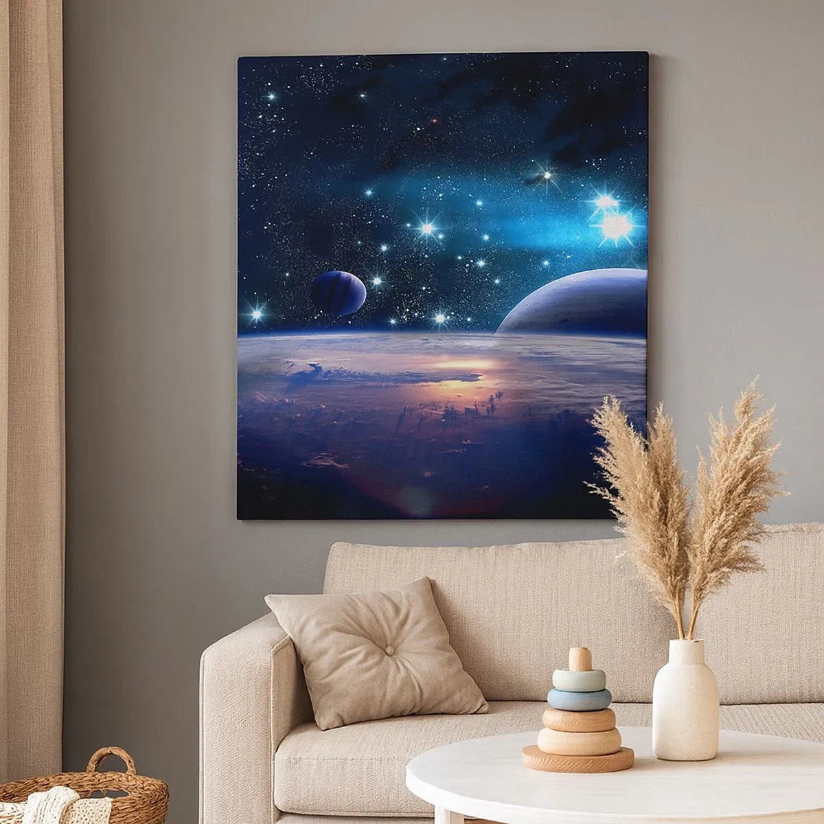 Impression sur toile - Image sur toile - Toujours seul? - 30x30 cm