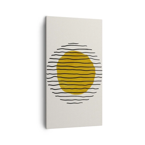 Impression sur toile - Image sur toile - Abstraction tremblante de chaleur - 45x80 cm