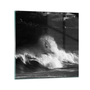 Impression sur verre - Image sur verre - Défi accepté! - 30x30 cm