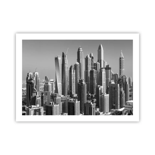 Affiche - Poster - Ville sur le désert - 70x50 cm