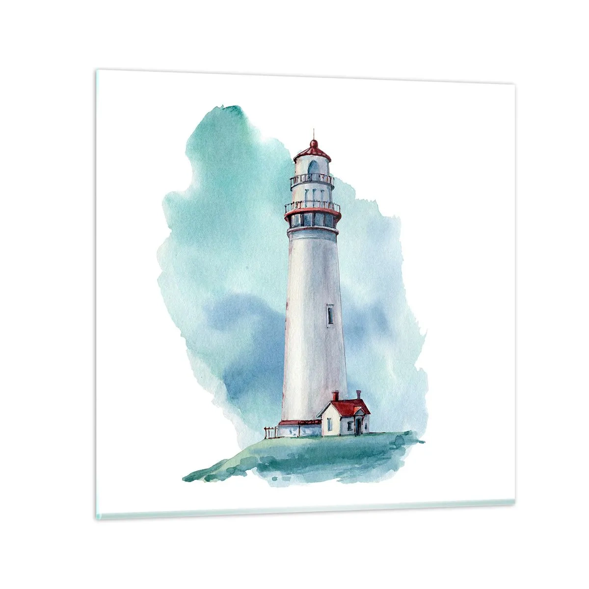 Impression sur verre - Image sur verre - La douce sœur du bleu - 60x60 cm