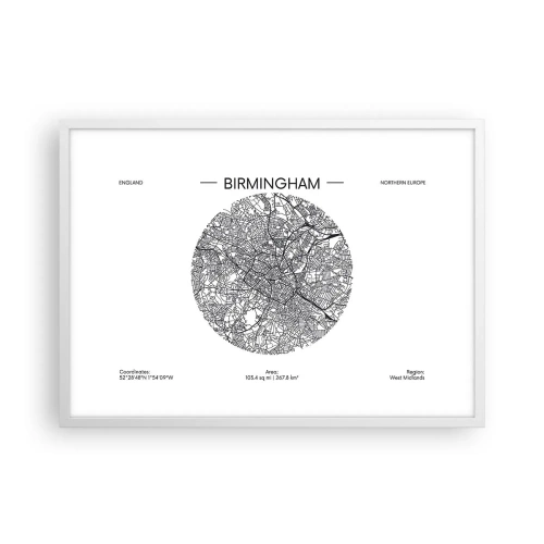 Affiche dans un cadre blanc - Poster - Anatomie de Birmingham - 70x50 cm