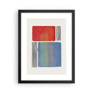 Affiche dans un cadre noir - Poster - Esprit et lettre de la géométrie - 30x40 cm