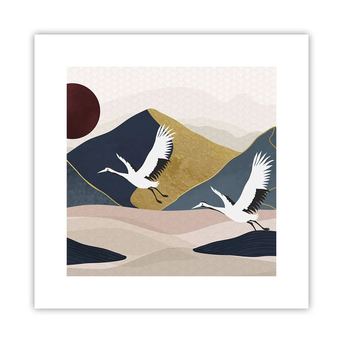 Affiche - Poster - Encore une fois, la journée s'est ÉCOULÉE - 30x30 cm