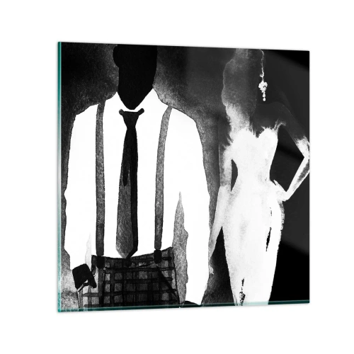 Impression sur verre - Image sur verre - Ambiance noire - 30x30 cm