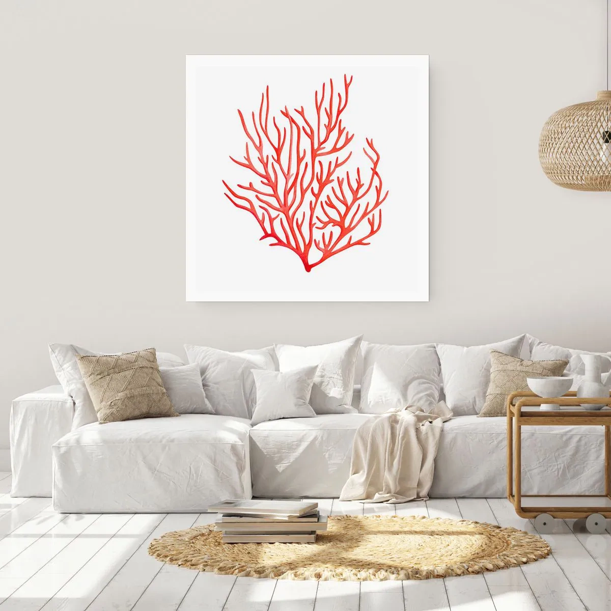 Affiche - Poster - Filigrane de corail - 40x40 cm