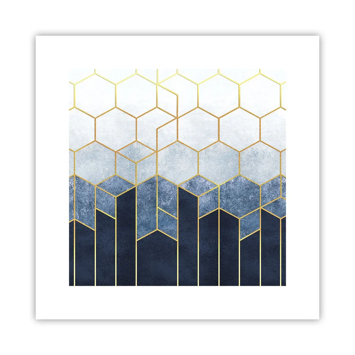 Affiche - Poster - Composition en rythme syncopé - 30x30 cm