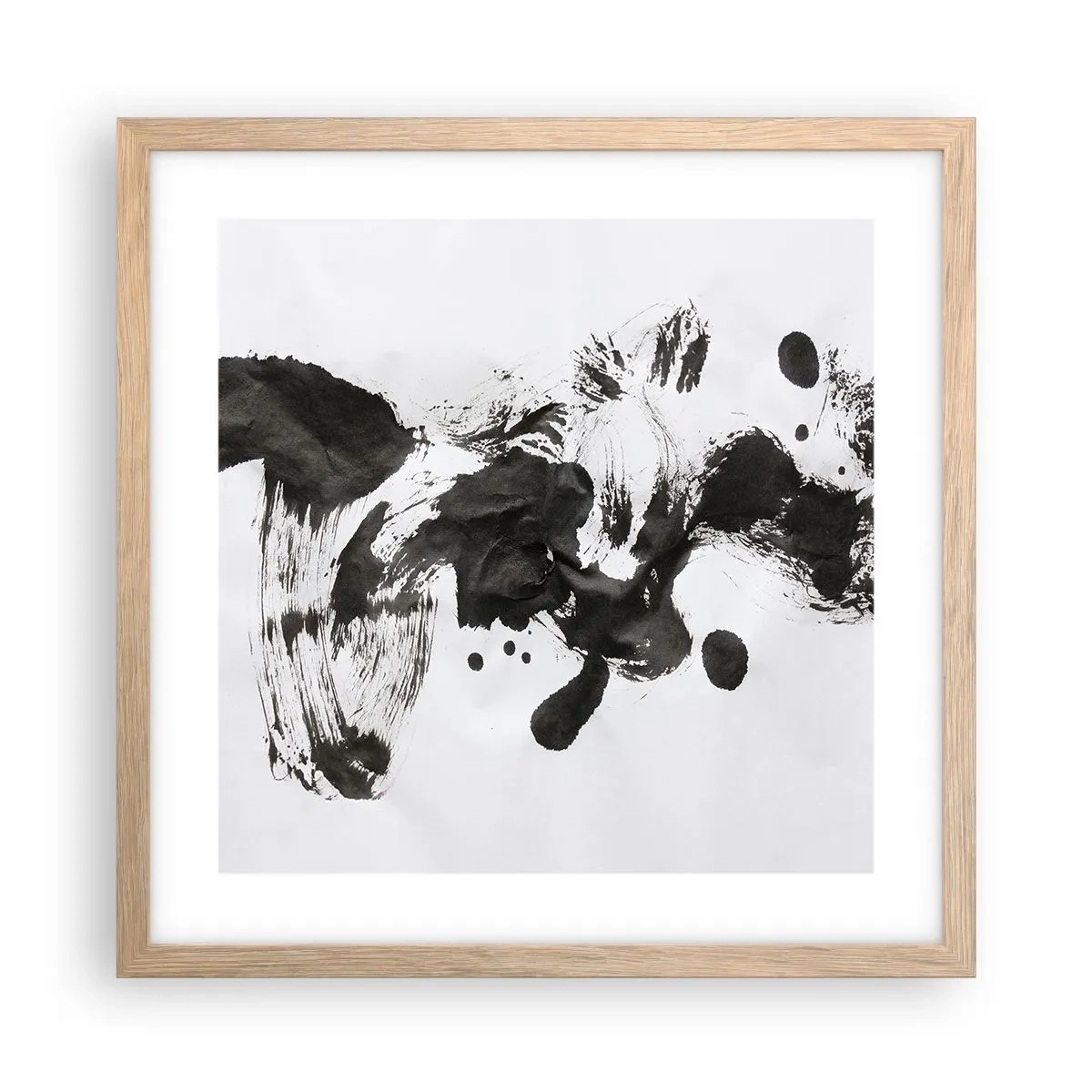 Affiche dans un chêne clair - Poster - De la méthode dans la folie ? - 40x40 cm